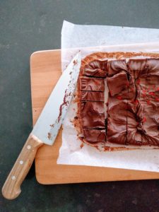 Raw chocolate in the tin